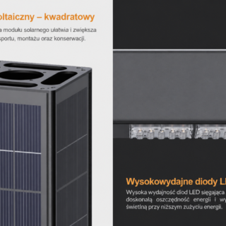 moduł solarny do słupa